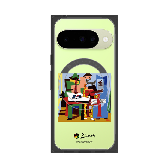 Premium Square Case with Pixelsnap［ PICASSO - Three Musicians ］