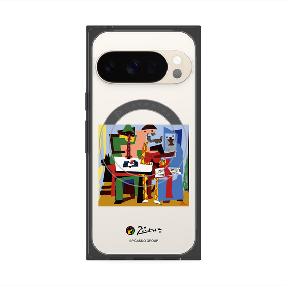 Premium Square Case with Pixelsnap［ PICASSO - Three Musicians ］
