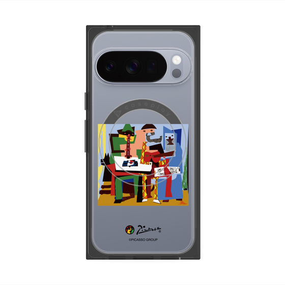 Premium Square Case with Pixelsnap［ PICASSO - Three Musicians ］