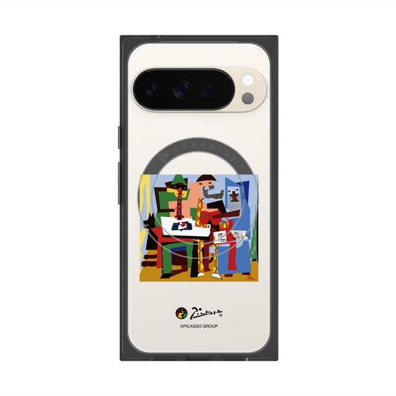 Premium Square Case with Pixelsnap［ PICASSO - Three Musicians ］