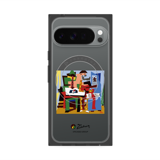 Premium Square Case with Pixelsnap［ PICASSO - Three Musicians ］