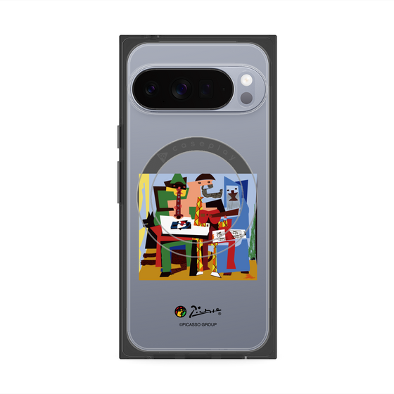 Premium Square Case with Pixelsnap［ PICASSO - Three Musicians ］