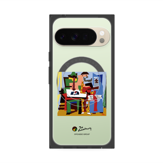 Premium Square Case with Pixelsnap［ PICASSO - Three Musicians ］