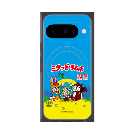 Premium Square Case with Pixelsnap［ Hatsune Miku × Kuppy Ramune - Package ］