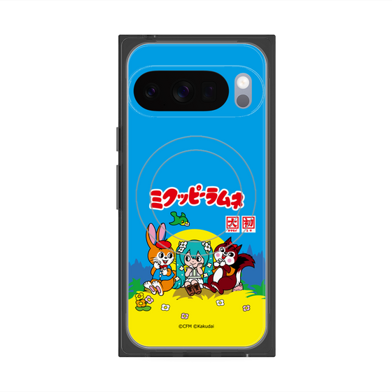 Premium Square Case with Pixelsnap［ Hatsune Miku × Kuppy Ramune - Package ］