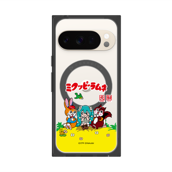 Premium Square Case with Pixelsnap［ Hatsune Miku × Kuppy Ramune - Package - Clear ］