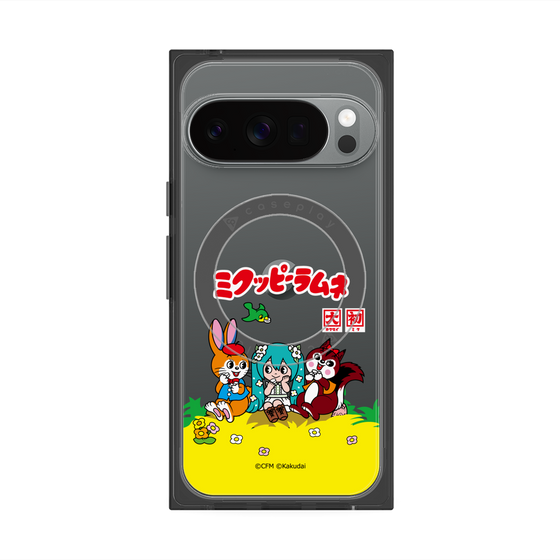 Premium Square Case with Pixelsnap［ Hatsune Miku × Kuppy Ramune - Package - Clear ］