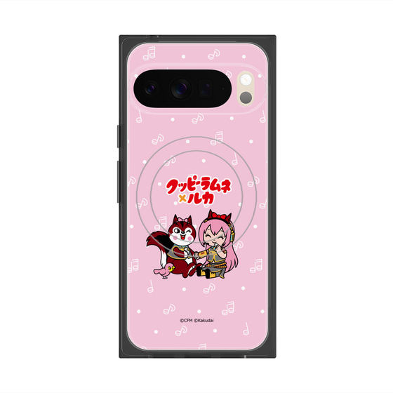 Premium Square Case with Pixelsnap［ Hatsune Miku × Kuppy Ramune - Megurine Luka × Ram - Chibi Illustration ］