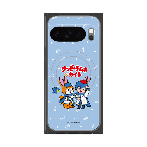 Premium Square Case with Pixelsnap［ Hatsune Miku × Kuppy Ramune - KAITO × Kuppy - Chibi Illustration ］