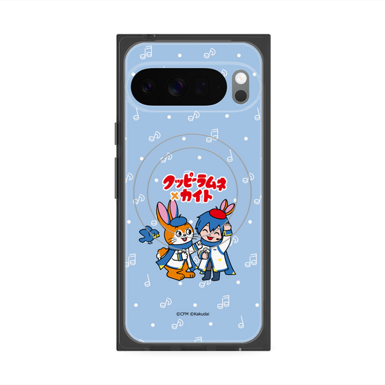 Premium Square Case with Pixelsnap［ Hatsune Miku × Kuppy Ramune - KAITO × Kuppy - Chibi Illustration ］