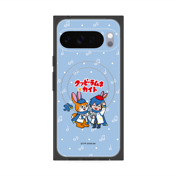Premium Square Case with Pixelsnap［ Hatsune Miku × Kuppy Ramune - KAITO × Kuppy - Chibi Illustration ］
