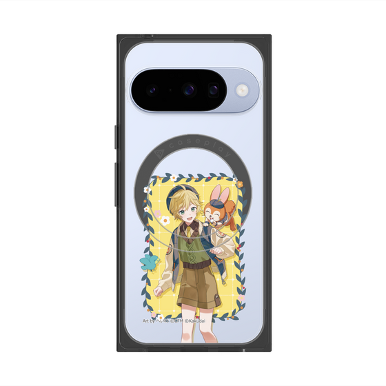 Premium Square Case with Pixelsnap［ Hatsune Miku × Kuppy Ramune - Kagamine Len × Kuppy - Full-body Illustration 1 ］