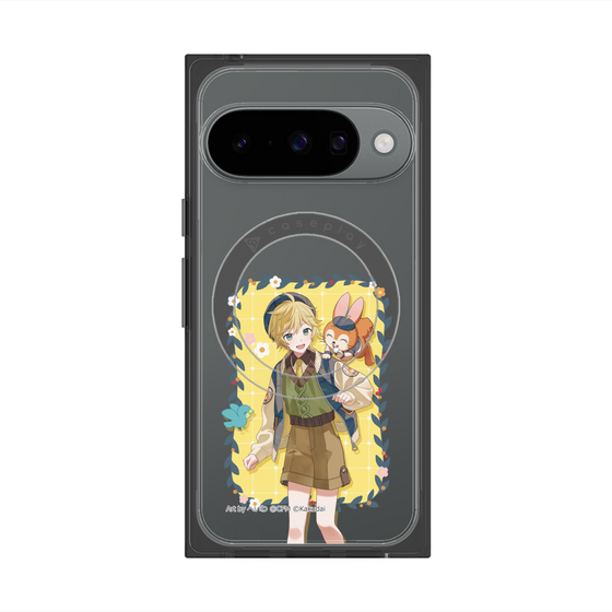 Premium Square Case with Pixelsnap［ Hatsune Miku × Kuppy Ramune - Kagamine Len × Kuppy - Full-body Illustration 1 ］