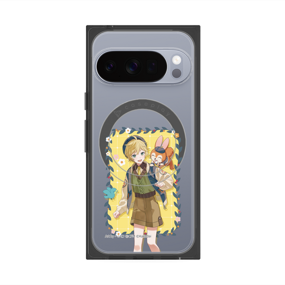 Premium Square Case with Pixelsnap［ Hatsune Miku × Kuppy Ramune - Kagamine Len × Kuppy - Full-body Illustration 1 ］