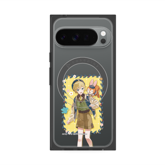 Premium Square Case with Pixelsnap［ Hatsune Miku × Kuppy Ramune - Kagamine Len × Kuppy - Full-body Illustration 1 ］