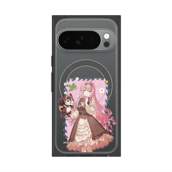 Premium Square Case with Pixelsnap［ Hatsune Miku × Kuppy Ramune - Megurine Luka × Ram - Full-body Illustration 1 ］
