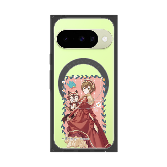 Premium Square Case with Pixelsnap［ Hatsune Miku × Kuppy Ramune - MEIKO × Ram - Full-body Illustration 1 ］