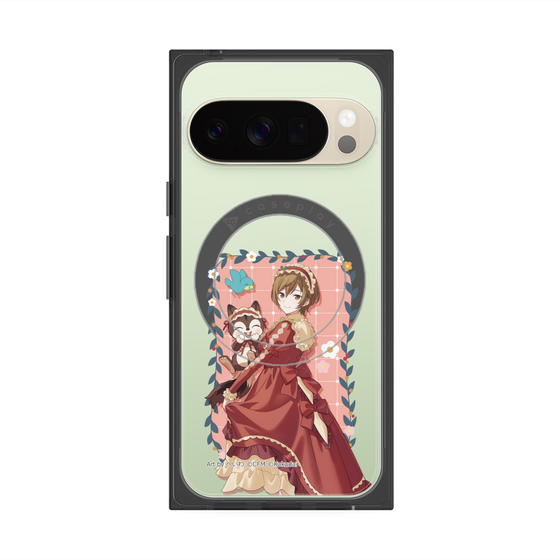 Premium Square Case with Pixelsnap［ Hatsune Miku × Kuppy Ramune - MEIKO × Ram - Full-body Illustration 1 ］