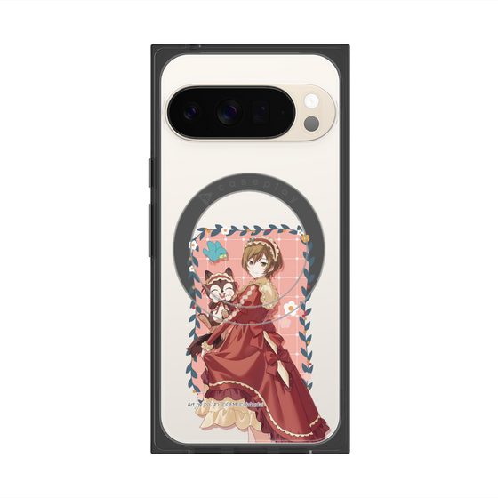 Premium Square Case with Pixelsnap［ Hatsune Miku × Kuppy Ramune - MEIKO × Ram - Full-body Illustration 1 ］