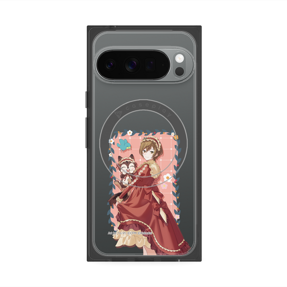 Premium Square Case with Pixelsnap［ Hatsune Miku × Kuppy Ramune - MEIKO × Ram - Full-body Illustration 1 ］