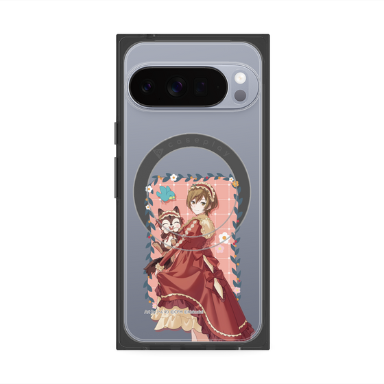 Premium Square Case with Pixelsnap［ Hatsune Miku × Kuppy Ramune - MEIKO × Ram - Full-body Illustration 1 ］