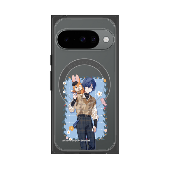 Premium Square Case with Pixelsnap［ Hatsune Miku × Kuppy Ramune - KAITO × Kuppy - Full-body Illustration 1 ］