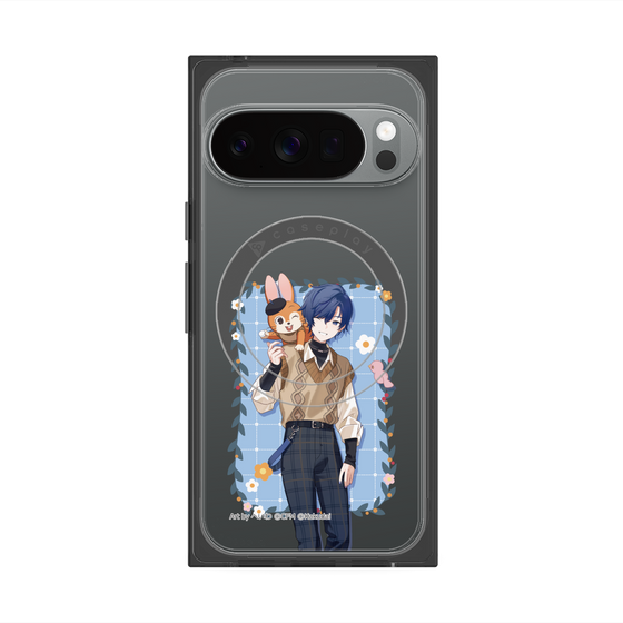 Premium Square Case with Pixelsnap［ Hatsune Miku × Kuppy Ramune - KAITO × Kuppy - Full-body Illustration 1 ］
