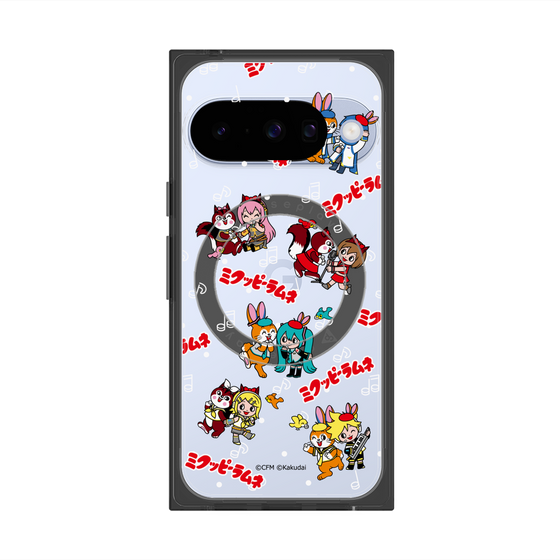 Premium Square Case with Pixelsnap［ Hatsune Miku × Kuppy Ramune - Overall Pattern ］