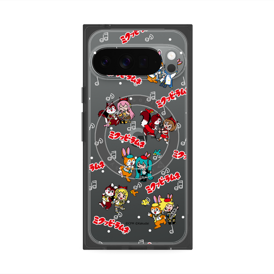 Premium Square Case with Pixelsnap［ Hatsune Miku × Kuppy Ramune - Overall Pattern ］