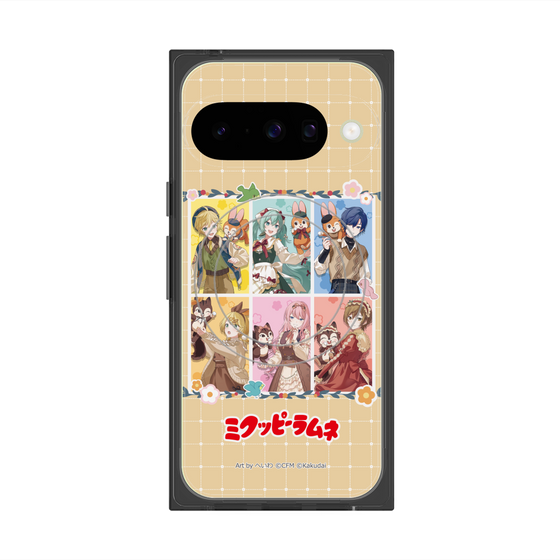 Premium Square Case with Pixelsnap［ Hatsune Miku × Kuppy Ramune - Full-body Illustration ］