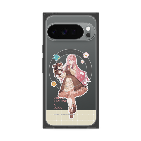 Premium Square Case with Pixelsnap［ Hatsune Miku × Kuppy Ramune - Megurine Luka × Ram - Full-body Illustration 2 ］