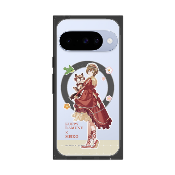 Premium Square Case with Pixelsnap［ Hatsune Miku × Kuppy Ramune - MEIKO × Ram - Full-body Illustration 2 ］