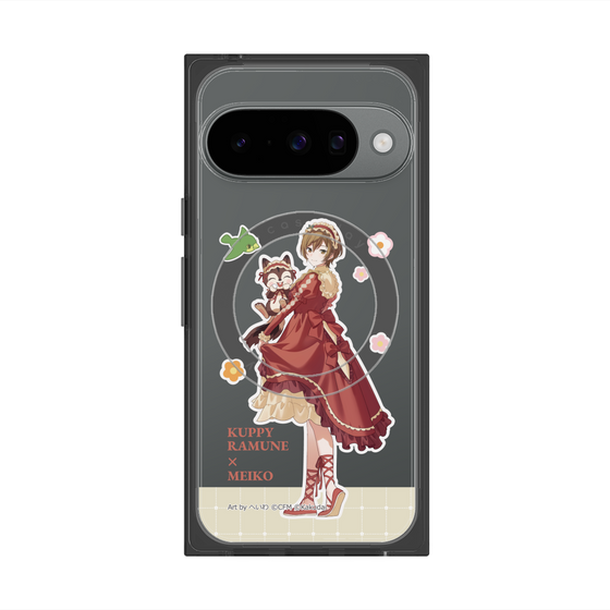 Premium Square Case with Pixelsnap［ Hatsune Miku × Kuppy Ramune - MEIKO × Ram - Full-body Illustration 2 ］