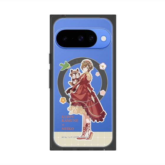 Premium Square Case with Pixelsnap［ Hatsune Miku × Kuppy Ramune - MEIKO × Ram - Full-body Illustration 2 ］