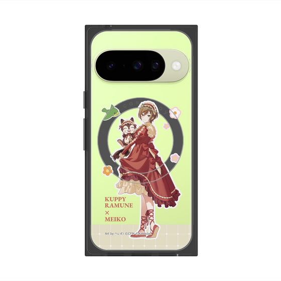 Premium Square Case with Pixelsnap［ Hatsune Miku × Kuppy Ramune - MEIKO × Ram - Full-body Illustration 2 ］