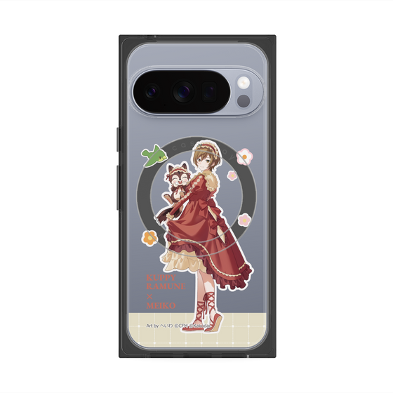 Premium Square Case with Pixelsnap［ Hatsune Miku × Kuppy Ramune - MEIKO × Ram - Full-body Illustration 2 ］