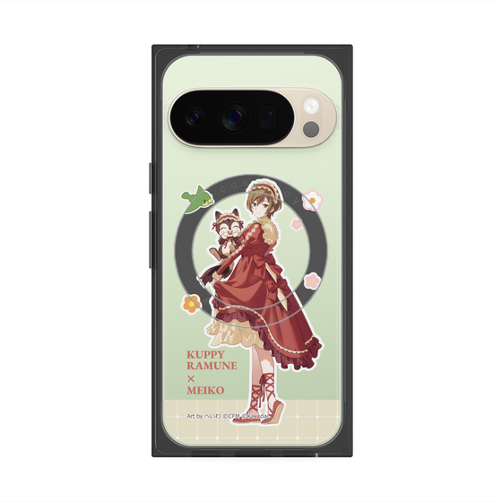 Premium Square Case with Pixelsnap［ Hatsune Miku × Kuppy Ramune - MEIKO × Ram - Full-body Illustration 2 ］