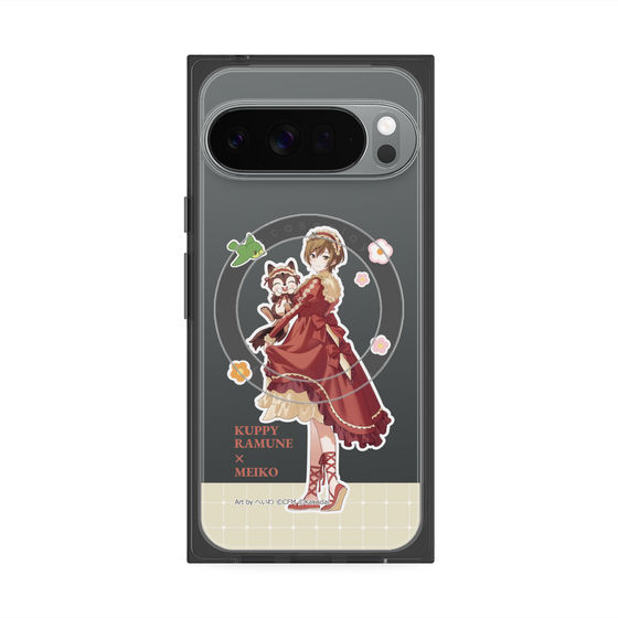 Premium Square Case with Pixelsnap［ Hatsune Miku × Kuppy Ramune - MEIKO × Ram - Full-body Illustration 2 ］