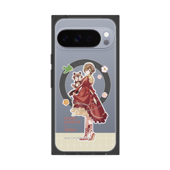 Premium Square Case with Pixelsnap［ Hatsune Miku × Kuppy Ramune - MEIKO × Ram - Full-body Illustration 2 ］