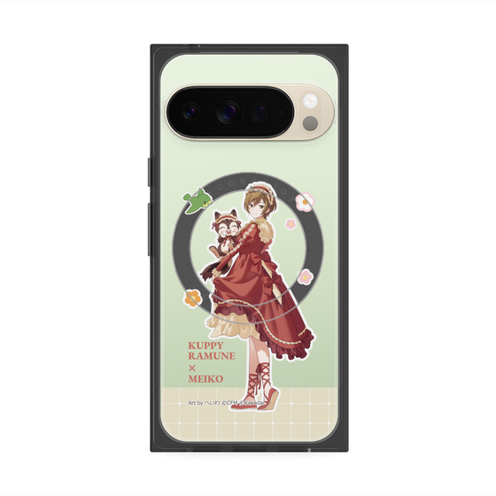 Premium Square Case with Pixelsnap［ Hatsune Miku × Kuppy Ramune - MEIKO × Ram - Full-body Illustration 2 ］