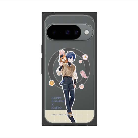 Premium Square Case with Pixelsnap［ Hatsune Miku × Kuppy Ramune - KAITO × Kuppy - Full-body Illustration 2 ］
