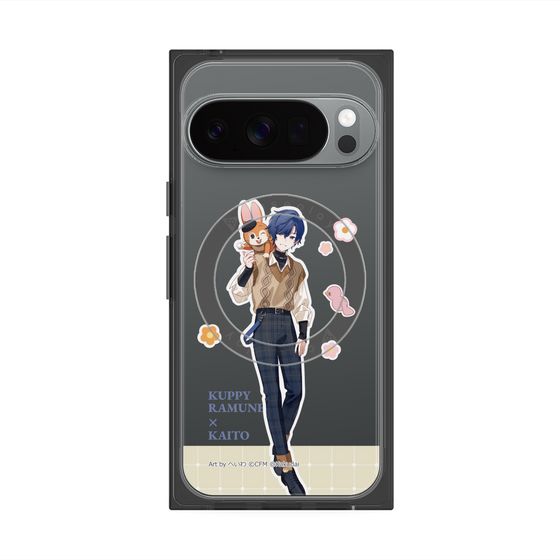 Premium Square Case with Pixelsnap［ Hatsune Miku × Kuppy Ramune - KAITO × Kuppy - Full-body Illustration 2 ］