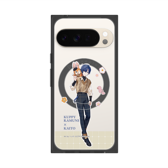 Premium Square Case with Pixelsnap［ Hatsune Miku × Kuppy Ramune - KAITO × Kuppy - Full-body Illustration 2 ］