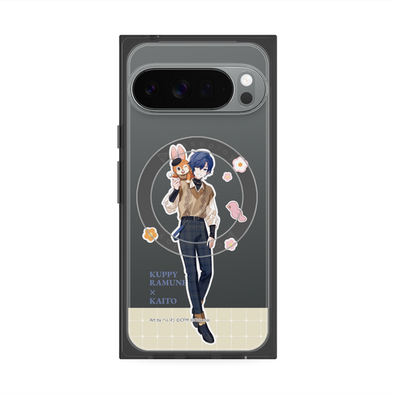 Premium Square Case with Pixelsnap［ Hatsune Miku × Kuppy Ramune - KAITO × Kuppy - Full-body Illustration 2 ］