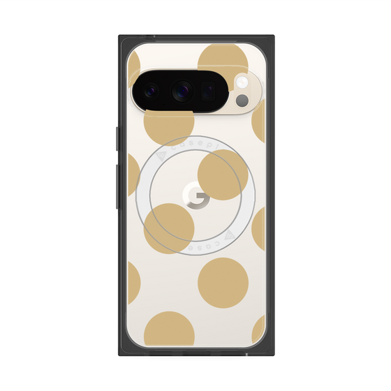 Premium Square Case with Pixelsnap［ Simple Dot - Beige ］