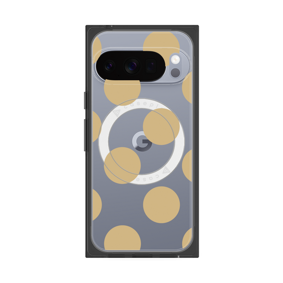 Premium Square Case with Pixelsnap［ Simple Dot - Beige ］