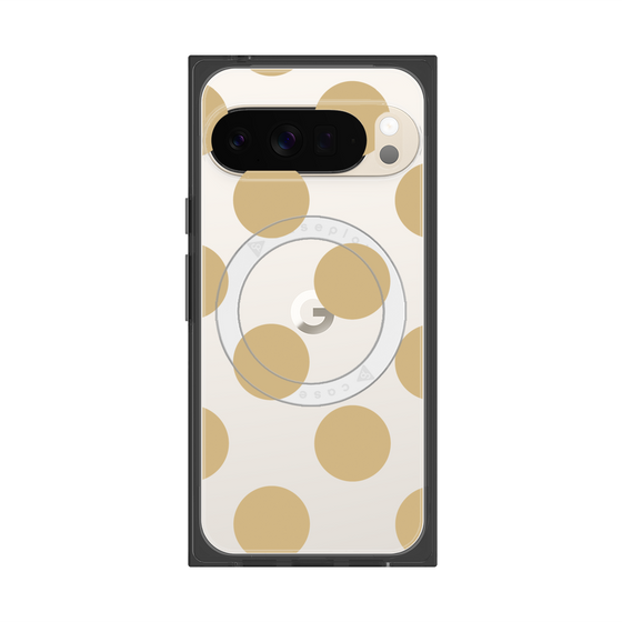 Premium Square Case with Pixelsnap［ Simple Dot - Beige ］