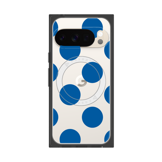 Premium Square Case with Pixelsnap［ Simple Dot - Blue ］