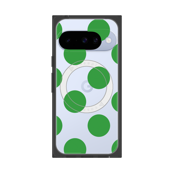 Premium Square Case with Pixelsnap［ Simple Dot - Green ］