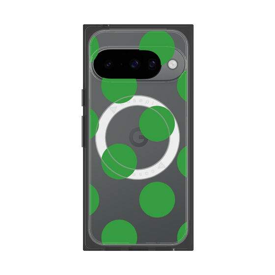 Premium Square Case with Pixelsnap［ Simple Dot - Green ］
